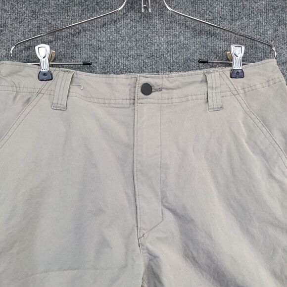 Wrangler Mens Chino Shorts Gray Size 32 Slash Pockets Cotton Nylon Blend - Picture 6 of 15